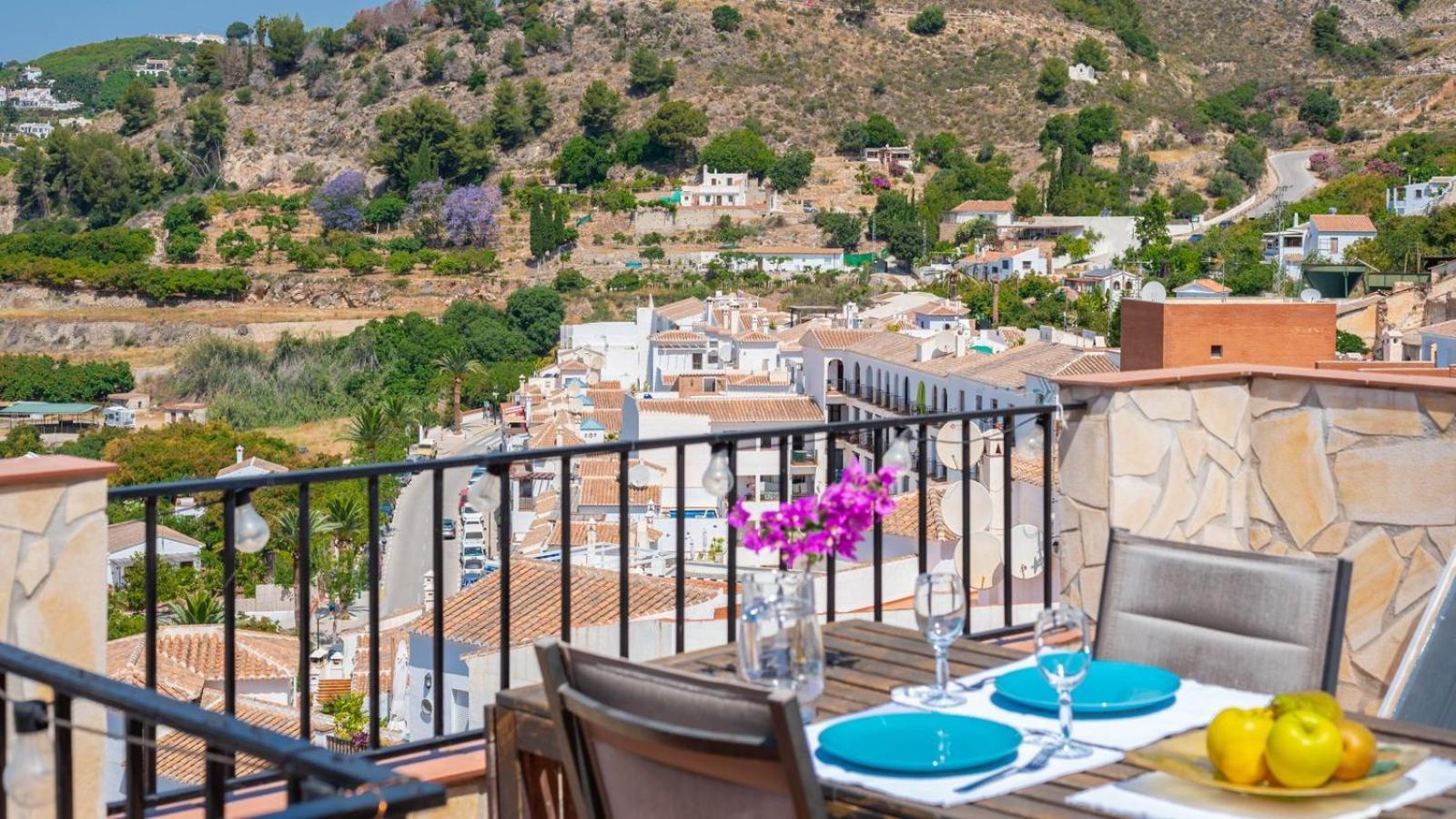 Casa Arcos De Almona Frigiliana By Ruralidays Villa Buitenkant foto